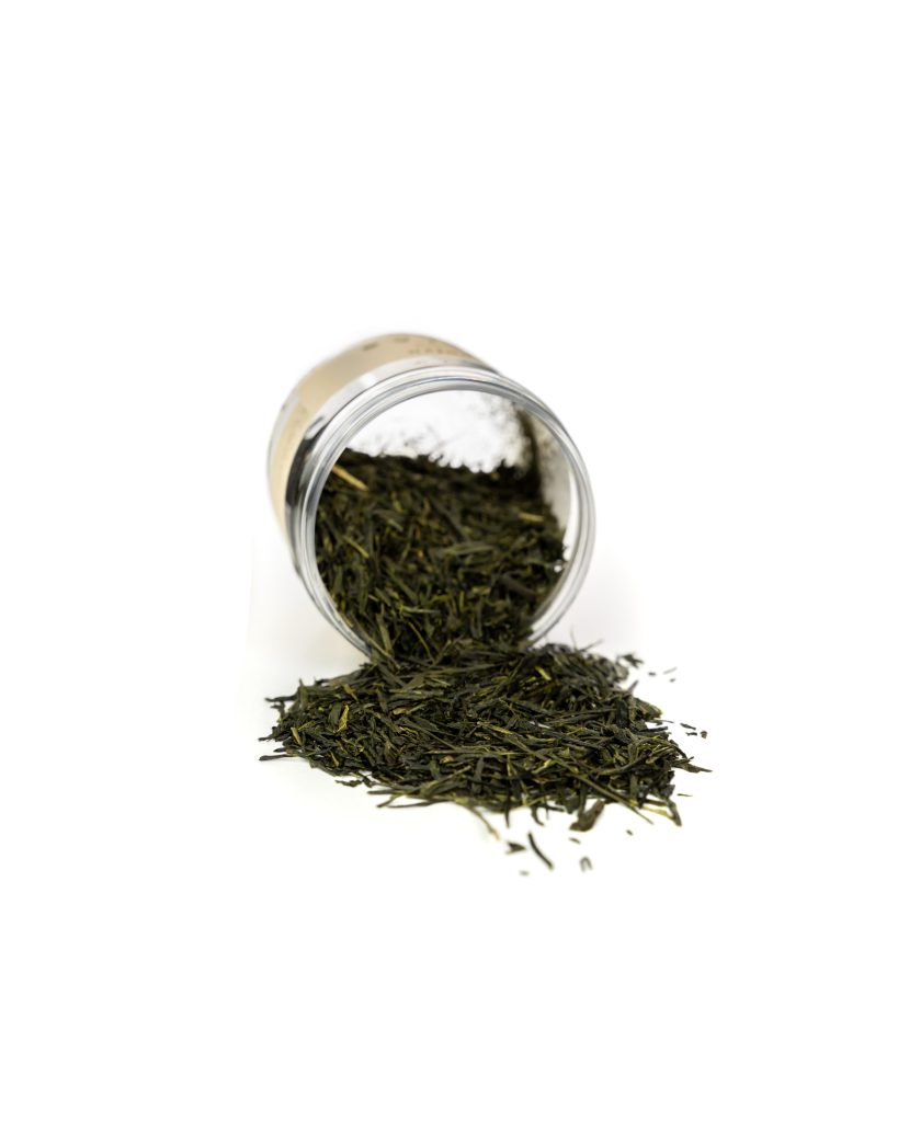 Sencha Fukujyu HAYB liść detal Sencha Fukujyu HAYB liść detal