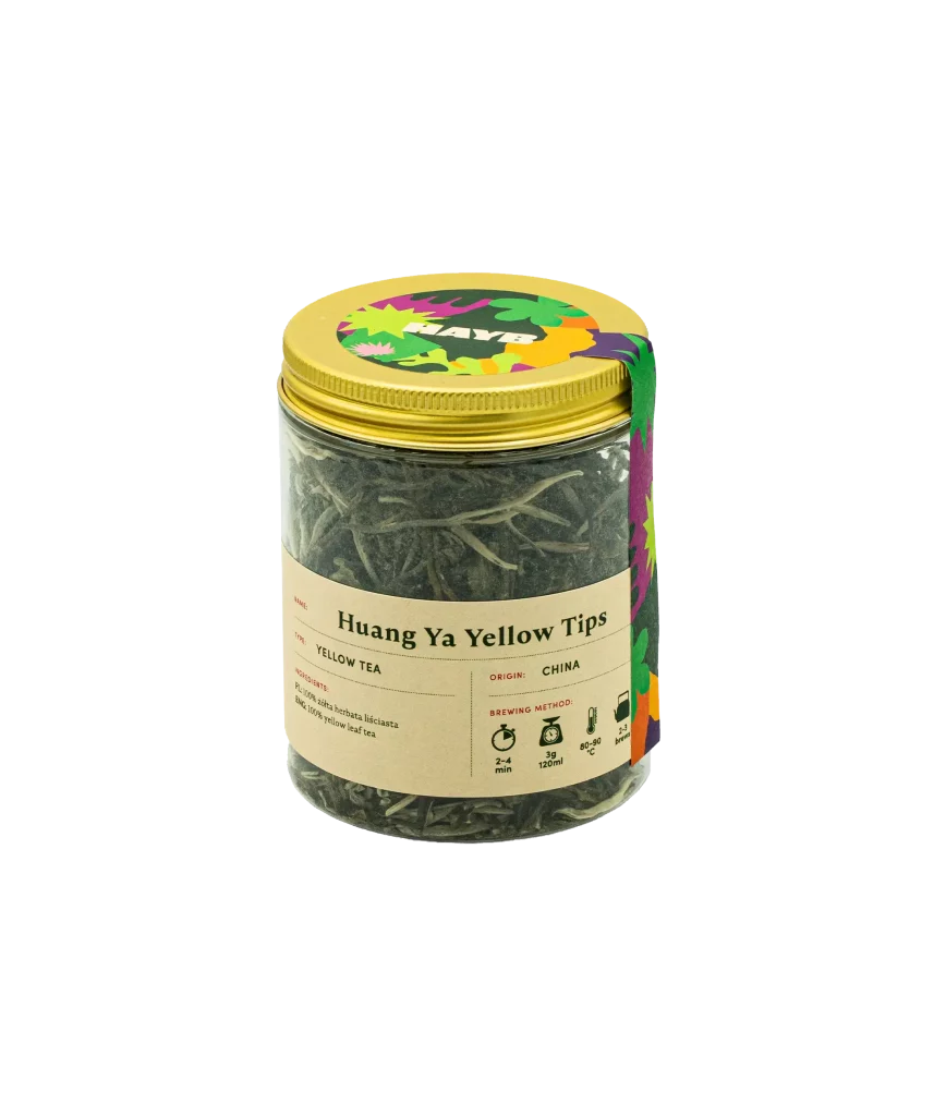 PACKSHOT_HERBATA_Huang Ya Yellow Tips Herbata Żółta Huang Ya Yellow Tips PREMIUM