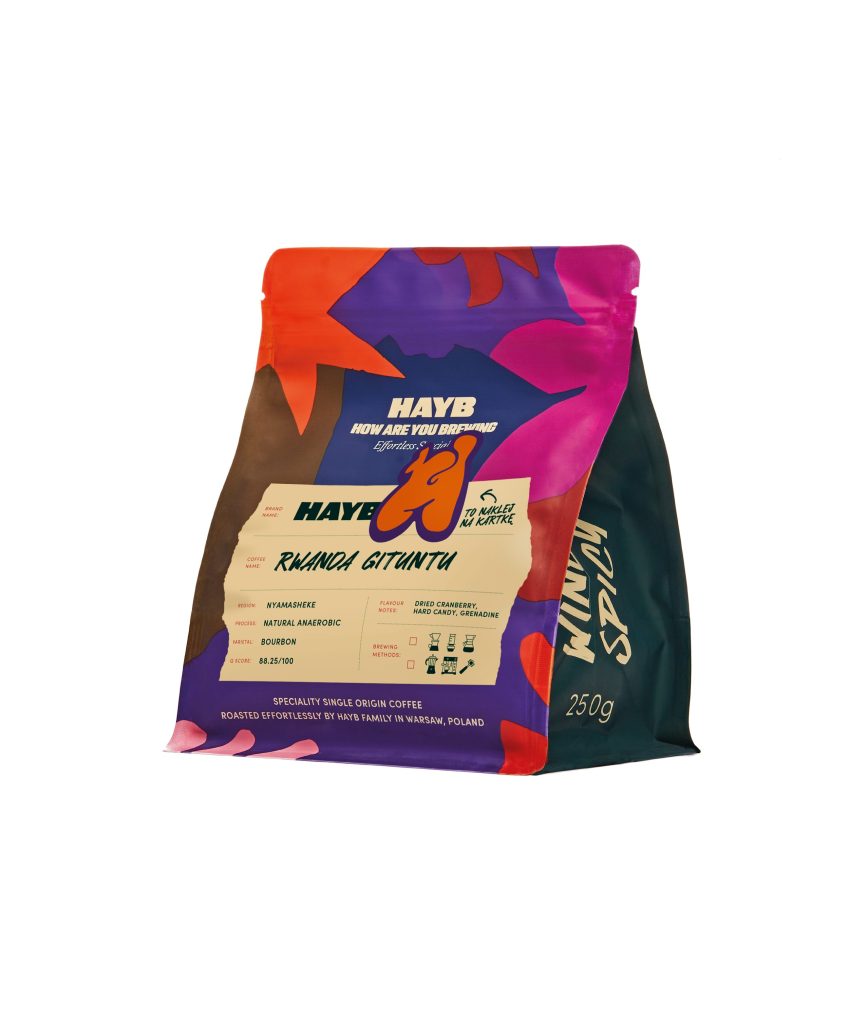 packshot kawy urodzinowej dried fruits sweets HAYB5: Rwanda Gituntu Natural