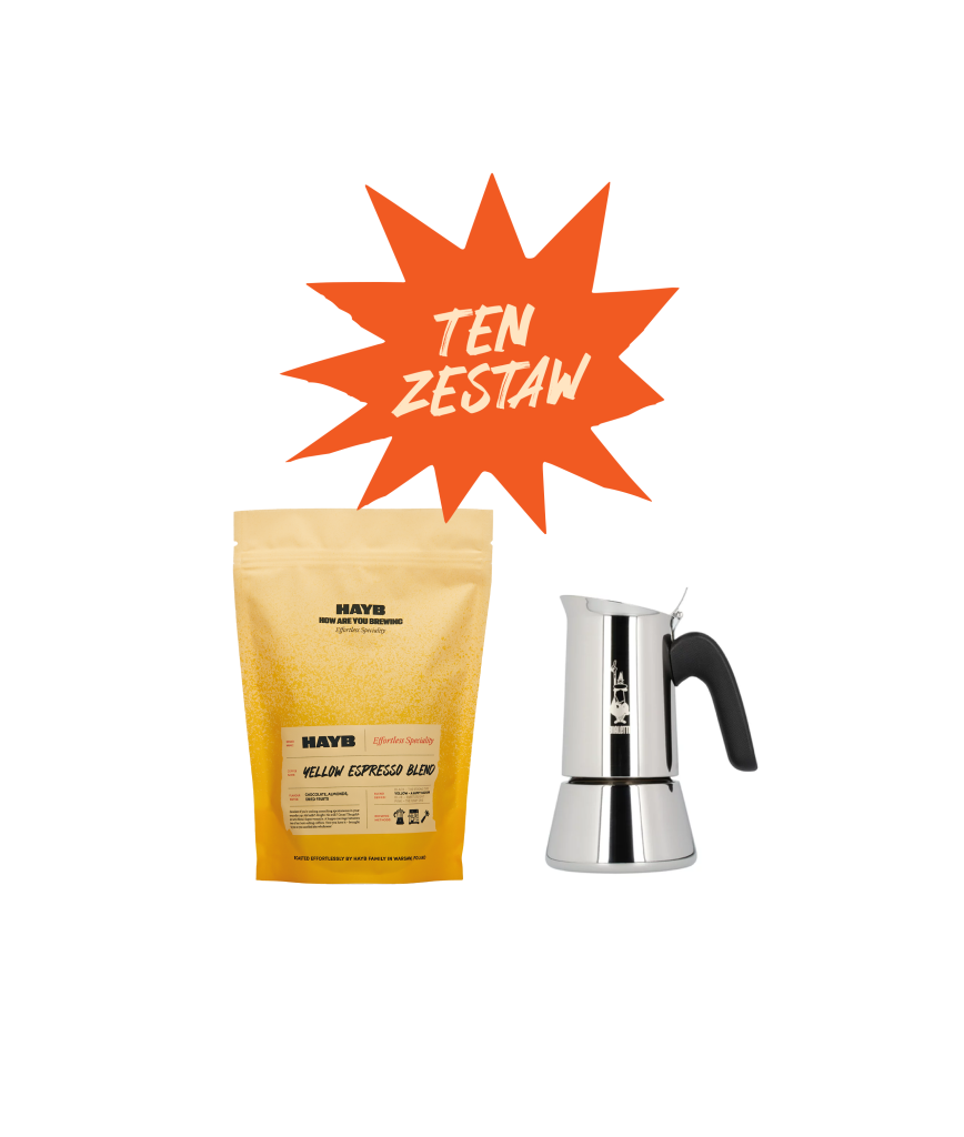 TEN ZESTAW: kawiarka Bialetti New Venus + Yellow Espresso Blend TEN ZESTAW: kawiarka Bialetti New Venus + Yellow Espresso Blend