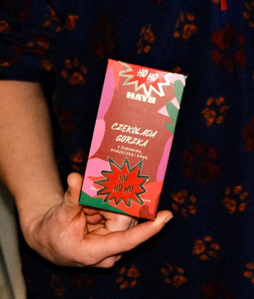 Czekolada ciemna z żurawiną, porzeczką i kawą