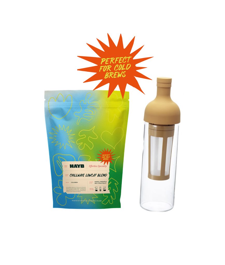 Zestaw do Cold Brew Coffee: Chillwave Lowcaf Blend + Butelka Hario