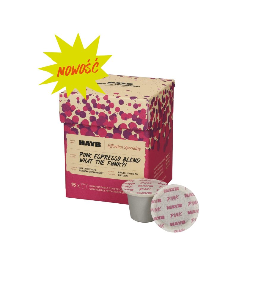 0425_HAYB_KAPSUŁKI_PINK_NEW Pink Espresso Blend - WTF?! - kompostowalne kapsułki do Nespresso® 15 szt.