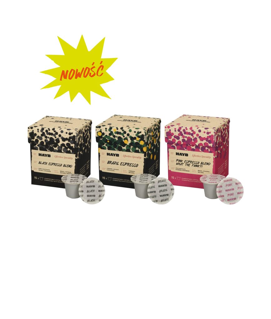 0425_HAYB_KAPSUŁKI_ZESTAW_NEW Kapsułki HAYB Starter Pack - zestaw kompostowalnych kapsułek Nespresso®