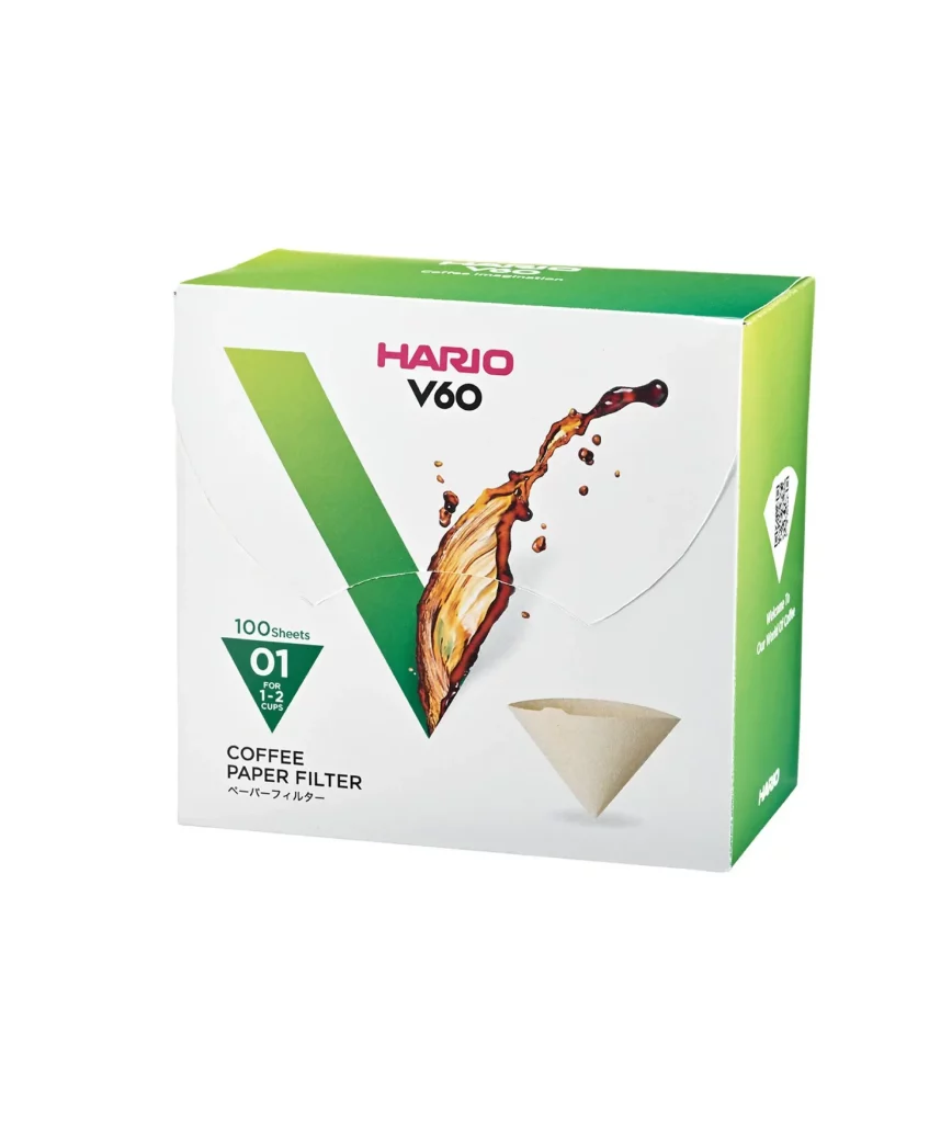 filtry-hario-v60-01 (1) Hario - Filtry papierowe Misarashi brązowe V60-01 100 szt.