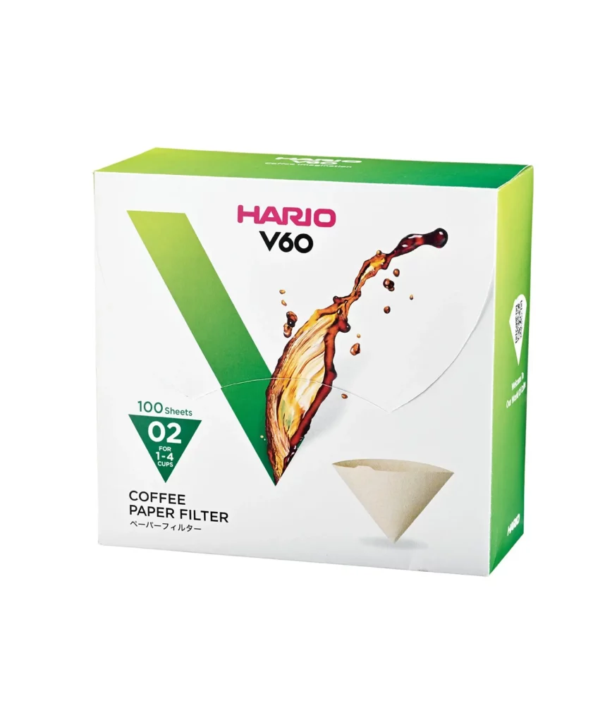 Hario - Filtry papierowe Misarashi brązowe V60-02 100 szt.