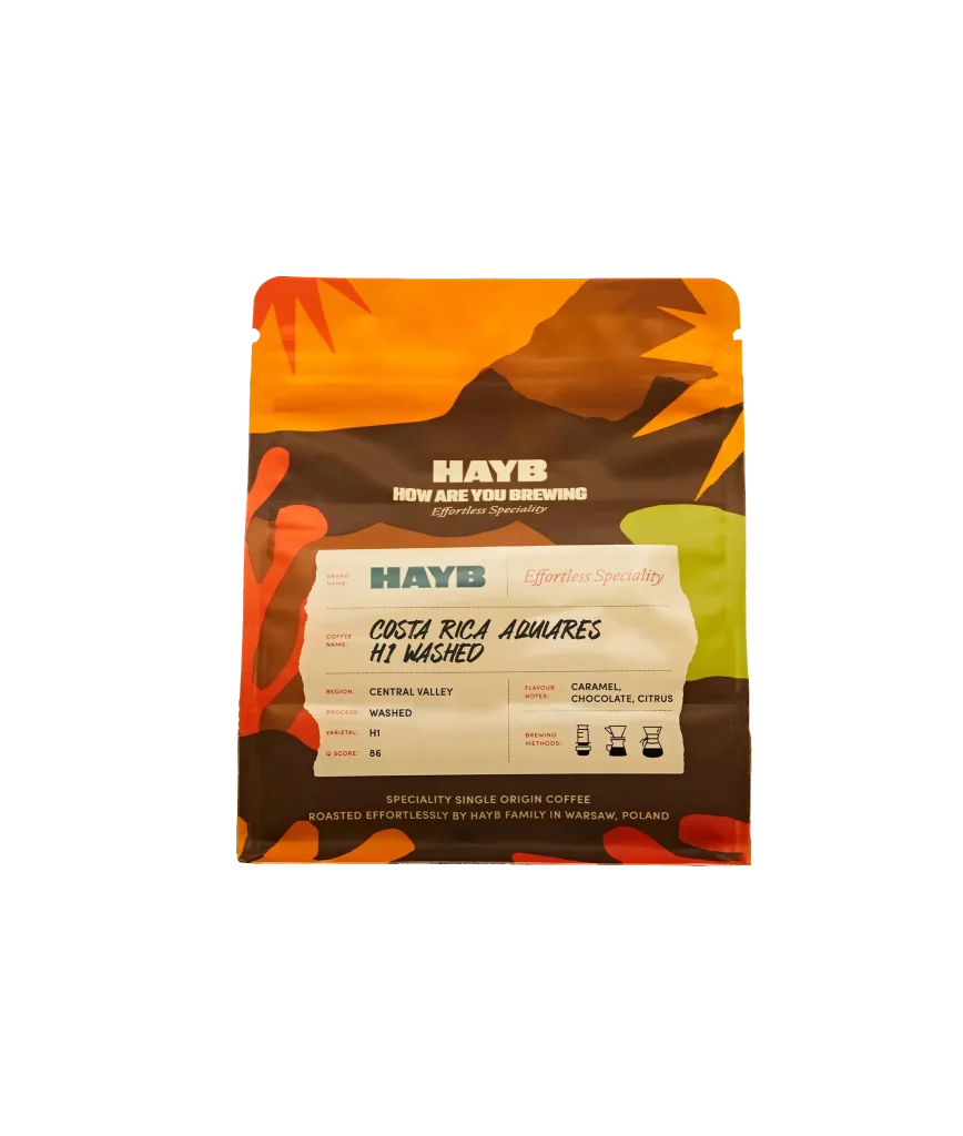 HAYB NUTTY CHOCOLATE Costa Rica Aquares H1 Washed HAYB Costa Rica Aquiares H1 Washed